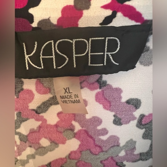 KASPER SLEEVELESS COWL NECK TOP EVERYDAY KNIT  SIZE XL. MULTI COLORED - Picture 7 of 8